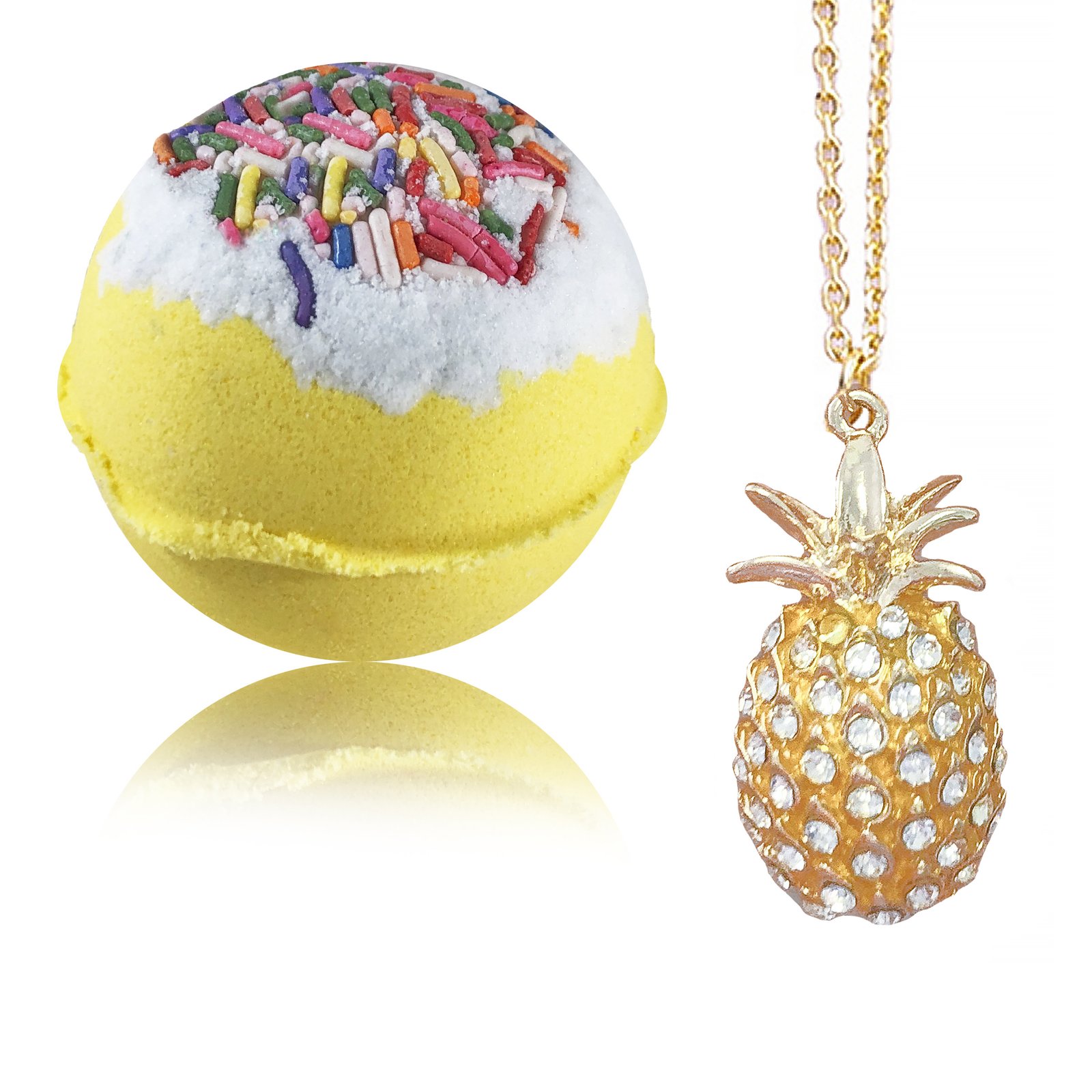Bath Bomb with Pineapple Necklace Inside – RELAXCATION